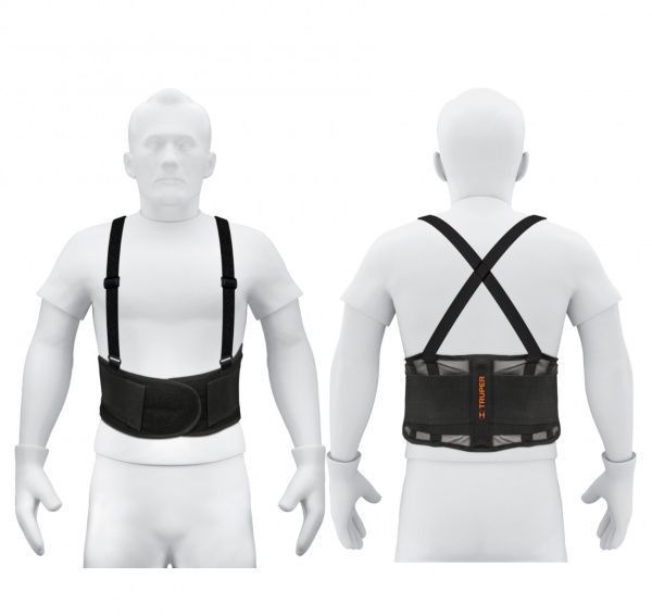 Ремень Truper для поддержки спины вентилируемый FAJA-XLV р. XL рост универсальный черный