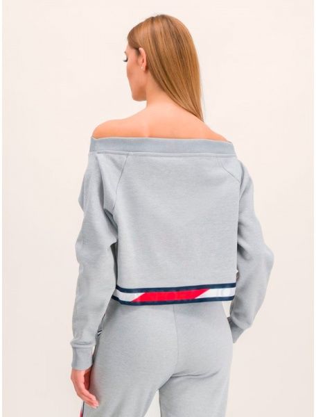 Джемпер Tommy Hilfiger CROP V NECK SWEATER WITH TAPE S10S100363001 р. M светло-серый