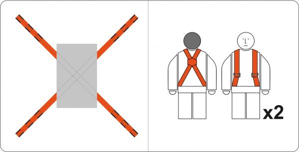 Набор для перемещения грузов 74722 Vorel 5х280 см