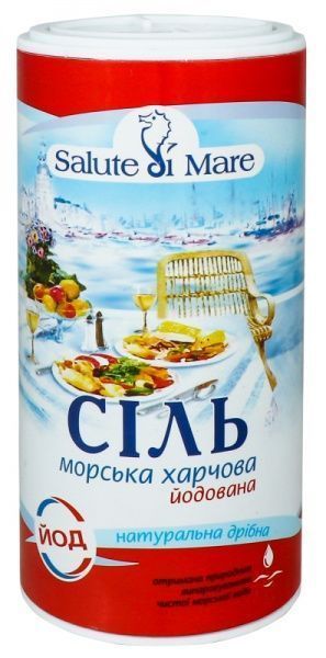 Соль морская пищевая мелкая йодированная 350 г Salute di Mare™