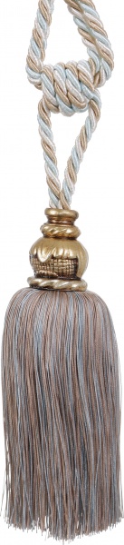 Подхват для штор 2019-56-K-85 кремовый/бирюзовый Majestic