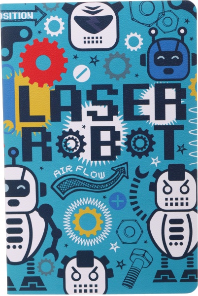 Блокнот Роботы 13,5х20,5 см Mikirei