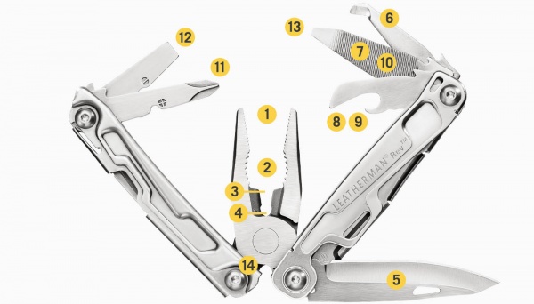 Мультитул Leatherman REV, 14 инструментов 832130