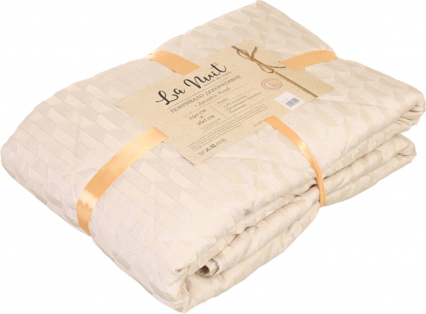 Покривало Auris 1601 240x260 см La Nuit світло-бежевий 