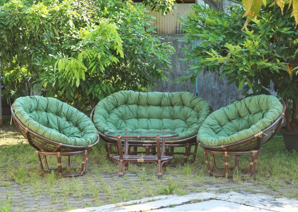 Комплект меблів Папасан темно-зелений темно-зелений 