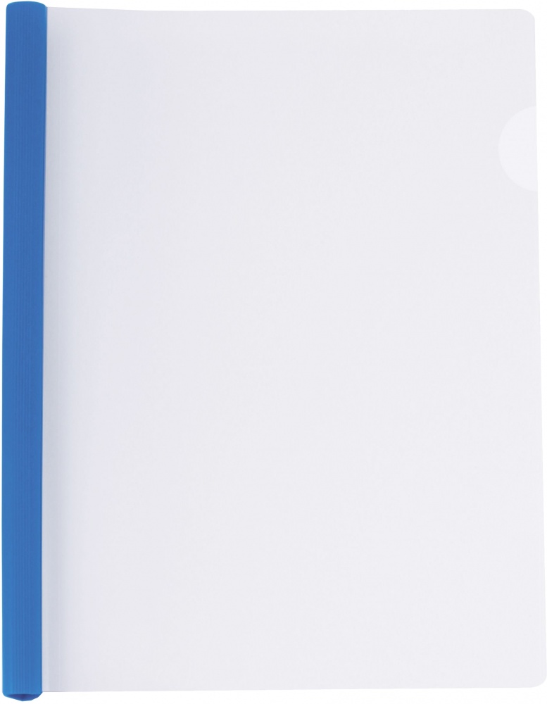 Папка пластикова з планкою-затиском 6 мм (2-35 листов) синя Economix E31205-02