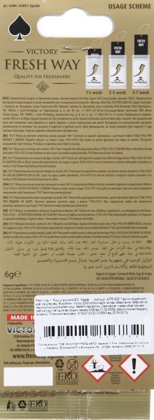 Ароматизатор підвісний Fresh Four of a kind ACES Spade 94531