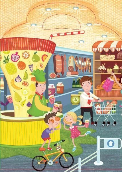 Книга «Книга Пригоди в наліпках : У супермаркеті (у)»