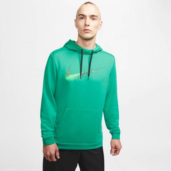 Джемпер Nike M NK DRY HOODIE PO SWOOSH CJ4268-370 р. L зелений