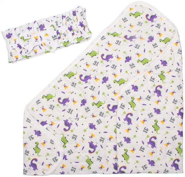 Конверт для новорожденных Динозаврики Home Line демисезон салатово-фиолетовый 155981 