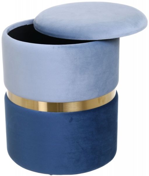 Скриня-пуф Bernard 36х36х44 см блакитний 