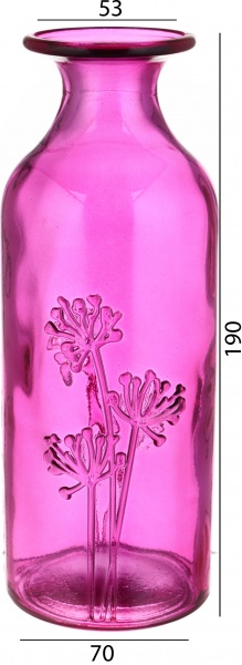 Ваза скляна San Miguel Jardin 19 см маджента 