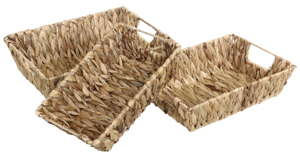 Корзина Sona с ручками бежевая 25х20х9 см