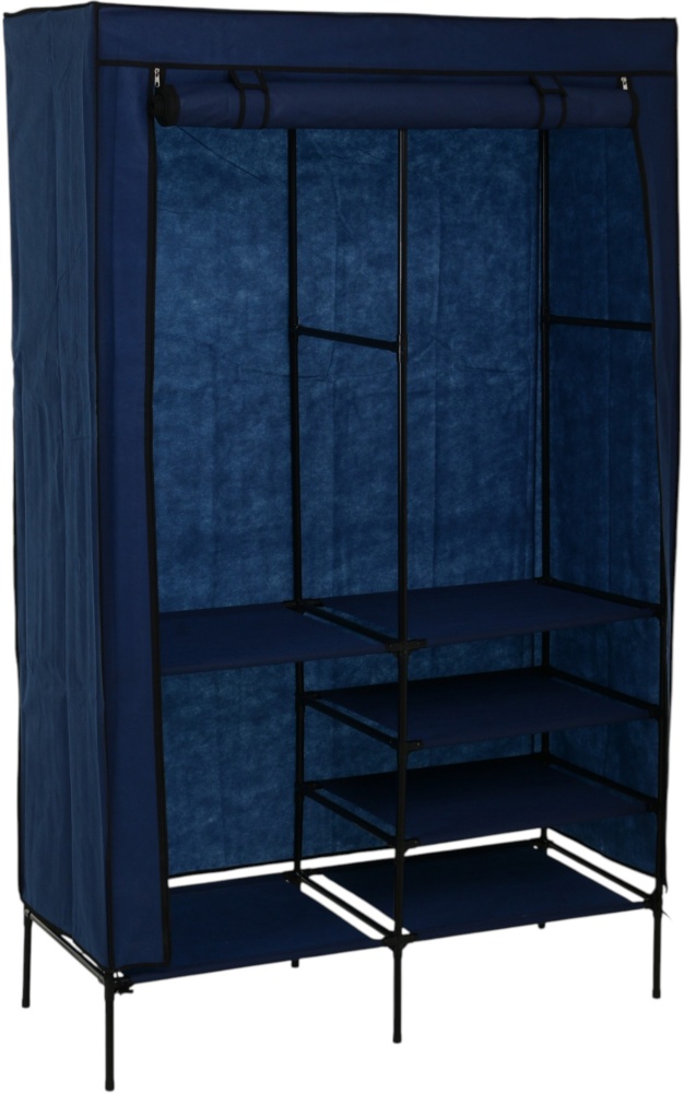 Тканинна шафа для одягу INDIGO 1730х1077х450 мм синій