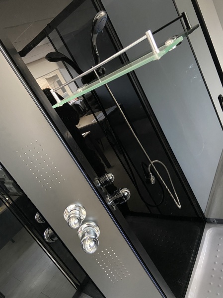 Душевой бокс GM DP 158 90x90 см графит/черный