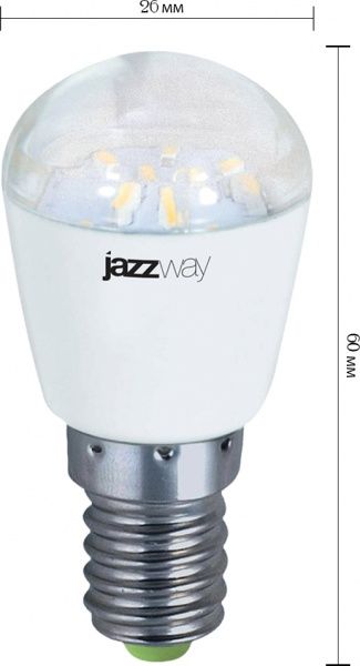 Лампа світлодіодна  JAZZway PLED для холодильників T26 2 Вт E14 4000 К 230 В матова 1007674