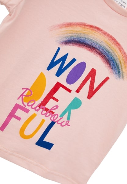 Футболка для дівчаток Роза 201018 р.98 пудра 