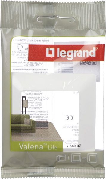 Рамка одномісна Legrand Life універсальна білий 754007