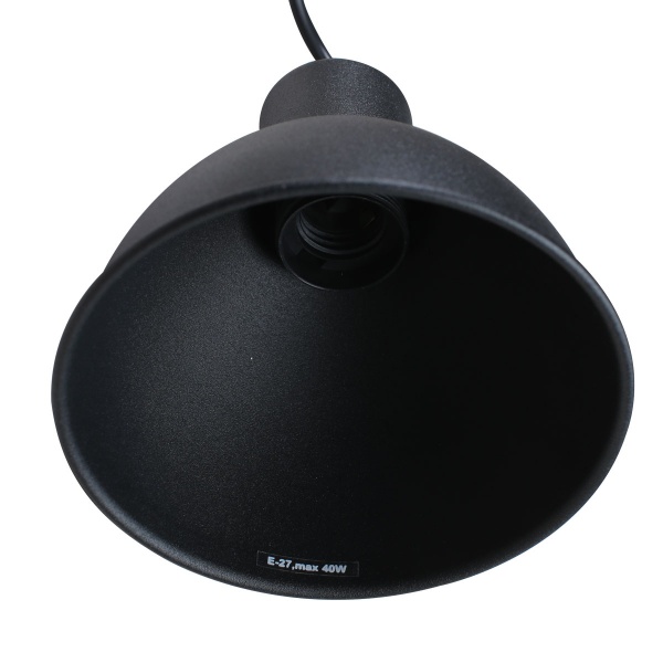 Світильник підвісний Светкомплект Wooden SP 1664 3x40 Вт E27 чорний 