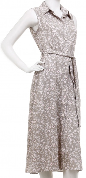 Халат женский BIZE принт цветы р. XXL оливковый