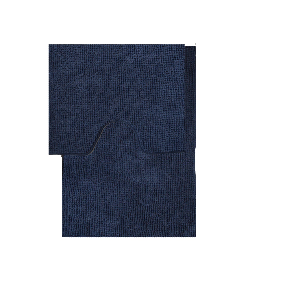 Набор ковриков Dariana Махрамат Стандарт 60x50+60x90 см синий