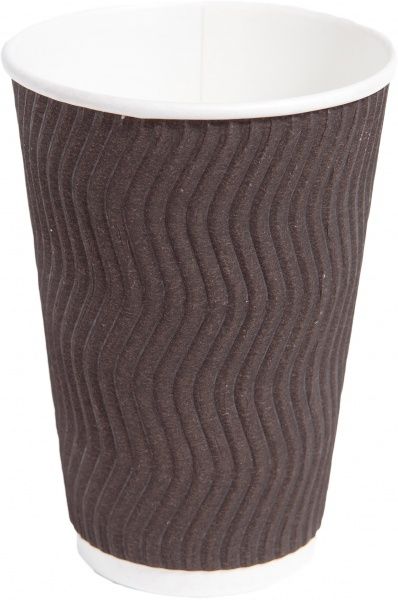 Стакан бумажный PROservice 340 мл. (рифленый) 20 шт.