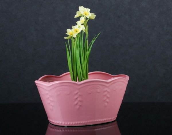 Ваза для фруктів Прованс 12х15х26,5 см рожева Eterna