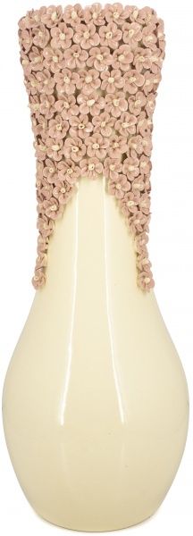 Ваза керамическая розовая Пена 48x19