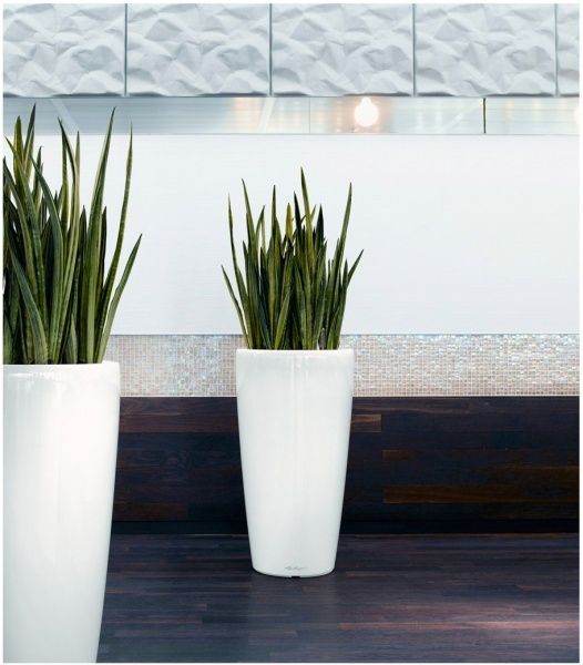 Вазон пластиковый Lechuza Rondo 32 круглый 60,2л белый (15780) 