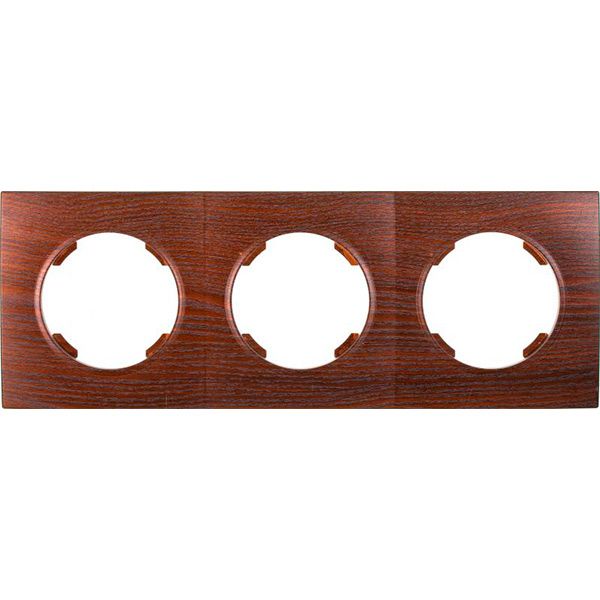 Рамка трехместная HausMark Bela горизонтальная дуб бронзовый SNG-FRP.RD20G3-8/Oak-bronze