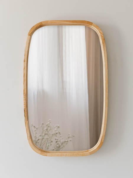 Дзеркало настінне Luxury Wood New Art Slim ясен натуральний 500x800 мм 
