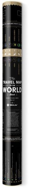 Скретч-карта Travel Map Black World 60x80 см