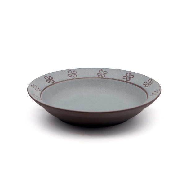 Тарілка глибока Сірий кардинал 20.5х50.5 см MVM 