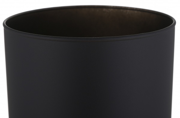 Ваза стеклянная Soft цилиндр 26,5 см черная 