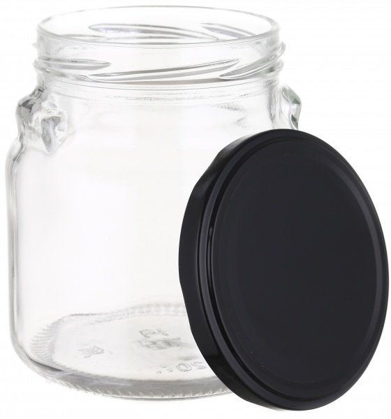 Банка з кришкою скляна 550 мл 82 мм Everglass