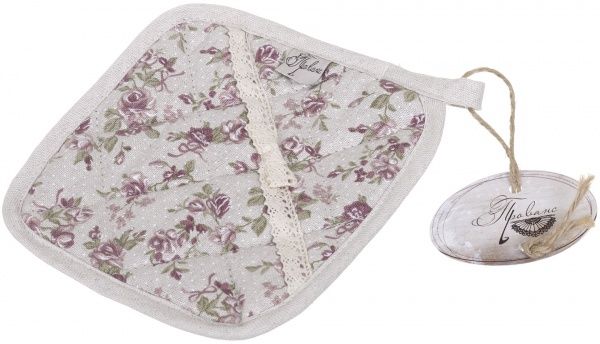 Прихватка Rosettes 20x20 см розовый Прованс 