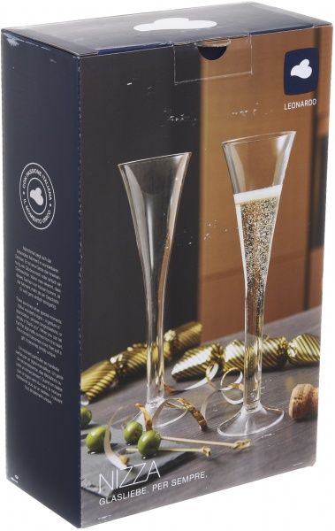 Набор бокалов для шампанського NIZZA 200 мл 2 шт. Leonardo 