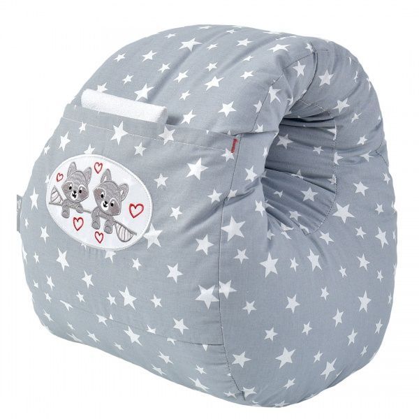 Подушка для кормления IDEIA Mini Звезда 28х30 см серый 