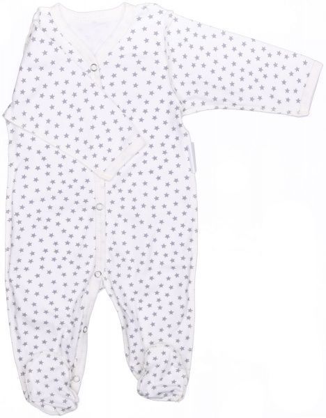 Комбинезон детский Bambinelli серая звездочка р.74 белый с рисунком 