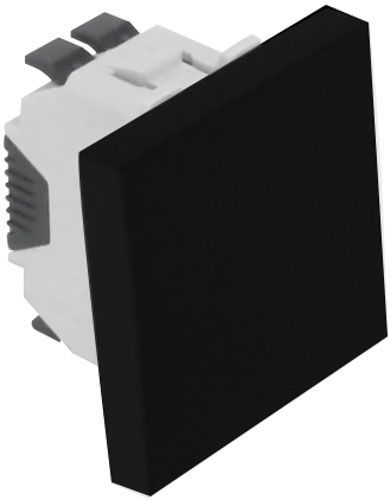 Вимикач перехресний одноклавішний Efapel Quadro без підсвітки 10 А чорний матовий 4605112 SPM