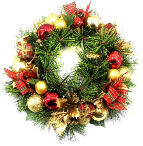 Венок декоративный Meizhou Huafu Trading ротанговый с шишками и листьями d28 мм W01-1316/116 