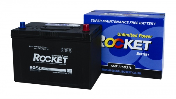 Аккумулятор автомобильный Rocket Азия 95Ah 800A Евро 4352 95Ah 800A 12V «+» справа (115D31L)