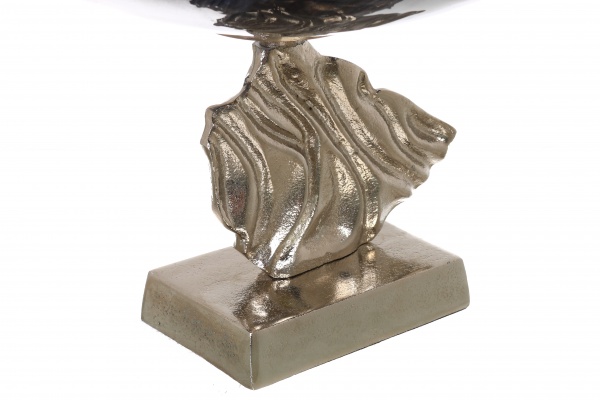 Фруктовница PANACHE Pacifica 23 см темно-синий с белым/никель 