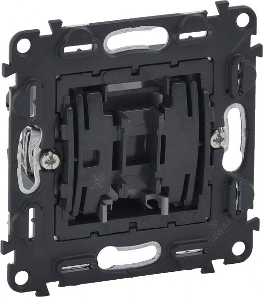 Переключатель проходной одноклавишный Legrand Valena ALLURE 10АХ без подсветки 250В слоновая кость 752007+755076