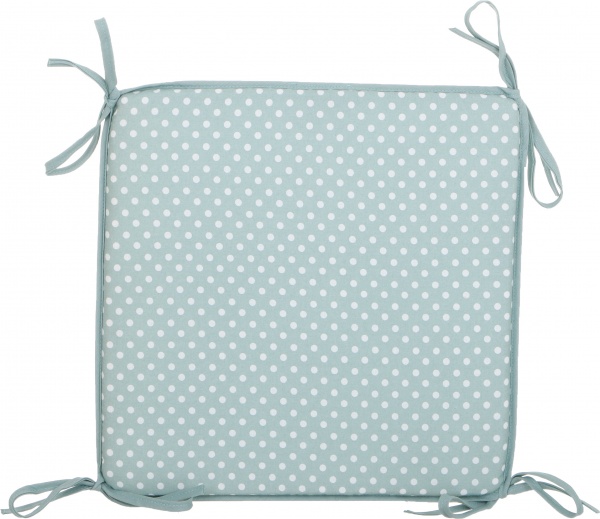 Подушка на табурет Joy зеленый горошек 37х37х2 см