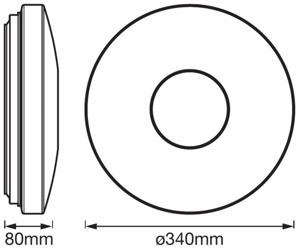 Светильник светодиодный Smart + Wifi Orbis Kite 18 Вт белый 2700-6500 К 