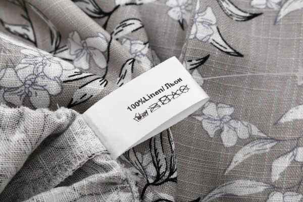 Штани домашні Trio жіночі SUMMER принт квіткова гілка р. L сірий