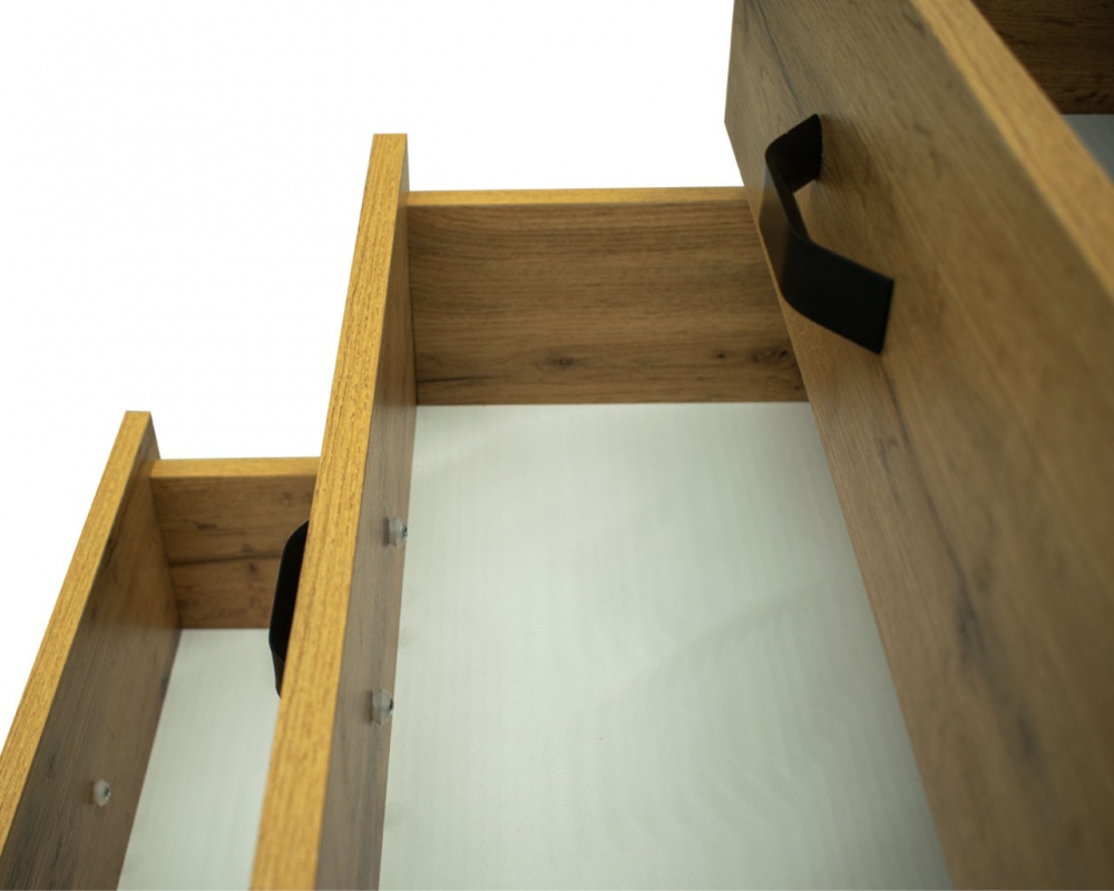 Стіл письмовий DC Палермо 835х1380х516 мм дуб тахо/чорний/дуб тахо