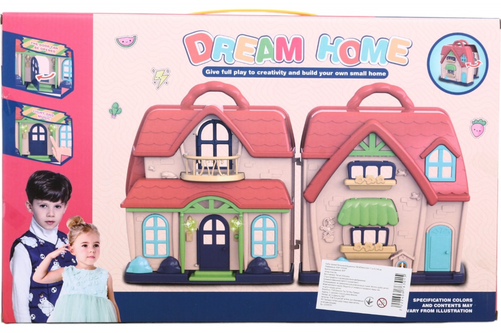 Будиночок для ляльок WENHAODA 17,5х16,5х8 см HSP1316206