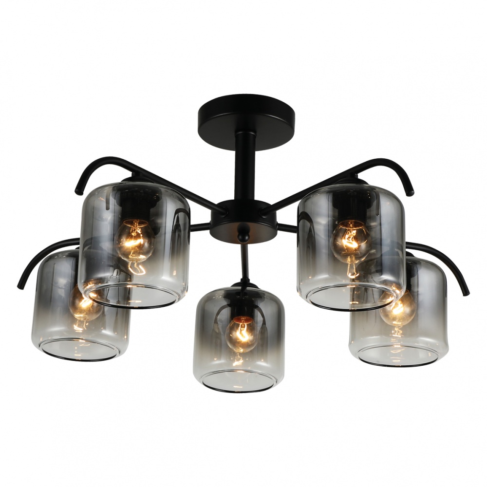 Люстра подвесная ARDERO Orlando 5xE27 античный черный BL1950-1